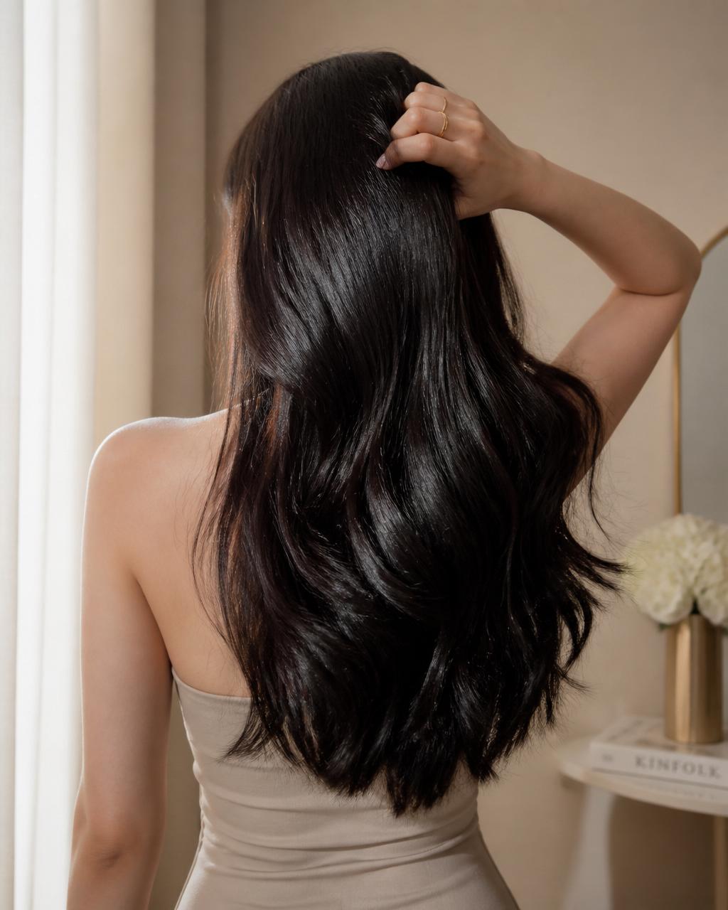 Healthy shining hair