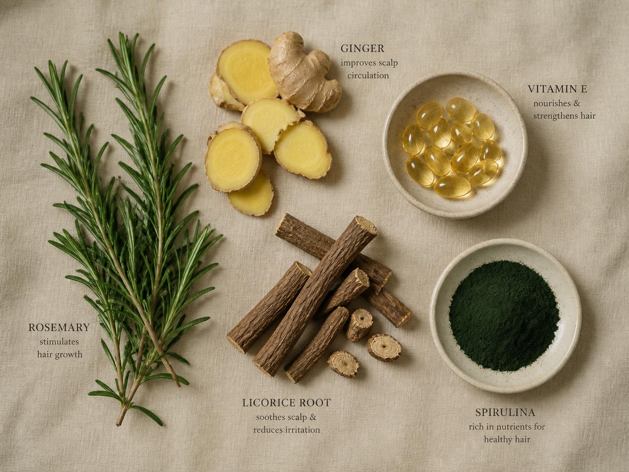 OLVÉRA Hair Growth Serum botanical ingredients